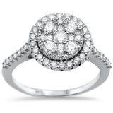 .92ct 14k White Gold Round Diamond Engagement Rinze 6.5