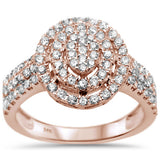 .97ct 14k Rose Gold Round Diamond Engagement Rinze 6.5