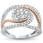 <span>DIAMOND  CLOSEOUT! </span>.91ct 14k Two Tone Gold Statement Engagement Diamond Ring
