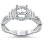 <span>DIAMOND CLOSEOUT! </span>0.17cts 14k White gold Semi-Mount Diamond Ring Size 6.5