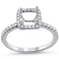 <span>DIAMOND CLOSEOUT! </span>0.32cts 14k White gold Semi-Mount Diamond Ring Size 6.5