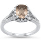 <span>GEMSTONE CLOSEOUT! </span>1.51cts 10K White Gold Radiant Cushion Morganite &Diamond Ring