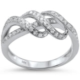 .57ct 14kt White Gold Diamond Band Ring Size 6.5