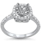 <span>DIAMOND CLOSEOUT! </span>.45ct 14kt White Gold Diamond Semi-Mount Ring Size 6.5
