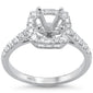 <span>DIAMOND CLOSEOUT! </span>.51ct 14kt White Gold Diamond Semi-Mount Ring Size 6.5