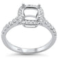 <span>DIAMOND CLOSEOUT! </span>.42ct 14kt White Gold Diamond Semi-Mount Ring Size 6.5