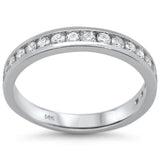 .49ct 14kt White Gold Diamond Band Ring Size 6.5