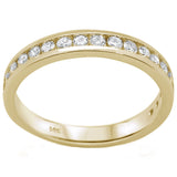 <span style="color:purple">SPECIAL!</span>.50ct 14kt Yellow Gold Diamond Band Ring Size 6.5