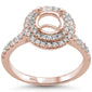 <span>DIAMOND CLOSEOUT! </span>.54ct 14kt Rose Gold Diamond Semi-Mount Ring Size 6.5
