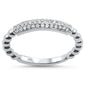 .16ct 14k White Gold Diamond Stackable Wedding Trendy Band Size 6.5