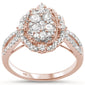 <span style="color:purple">SPECIAL!</span>.90ct 14k Rose Gold Oval Shape Diamond Engagement Ring Size 6.5