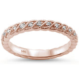<span>DIAMOND CLOSEOUT! </span>.26cts 14k Rose Gold Diamond Ring Size 6.5