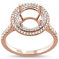 <span>DIAMOND CLOSEOUT! </span>.43cts 10k Rose Gold & Diamond Semi-Mount Ring