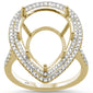 <span>DIAMOND CLOSEOUT! </span>.49cts 10k Yellow Gold & Diamond Semi-Mount Ring