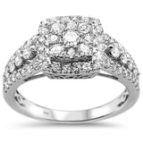<span>DIAMOND CLOSEOUT! </span> 1.14ct 14k White Gold Engagement Diamond Ring Size 6.5