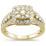<span>¡LIQUIDACIÓN DE DIAMANTES! </span>Anillo de compromiso con diamante de oro amarillo de 14k de 1.07 ct, talla 6.5