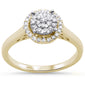 <span style="color:purple">SPECIAL!</span> .19ct 14KT Yellow Gold Round Diamond Engagement Ring Size 6.5