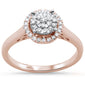 <span style="color:purple">SPECIAL!</span> .20ct 14KT Rose Gold Round Diamond Engagement Ring Size 6.5