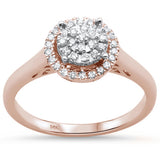 <span>DIAMOND CLOSEOUT! </span>.20ct 14KT Rose Gold Round Diamond Engagement Ring Size 6.5