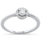 .16ct 14KT White Gold Round Diamond Miracle Illusion Engagement Ring Size 6.5