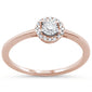 .16cts 14k Rose Gold Diamond Solitaire Engagement Promise Ring Size 6.5