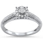 .10ct 14KT White Gold Round Diamond Solitaire Ring Size 6.5