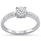 .15ct 14KT White Gold Round Diamond Solitaire Ring Size 6.5