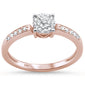 .15ct 14KT Rose Gold Diamond Solitaire Engagement Ring Size 6.5