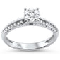 <span style="color:purple">SPECIAL!</span> .33ct 14KT White Gold Diamond Solitaire Engagement Ring Size 6.5