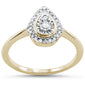 .22ct 14KT Yellow Gold Pear Shape Diamond Ring Size 6.5