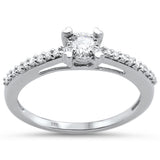 <span>DIAMOND CLOSEOUT! </span>.22ct 14KT White Gold Diamond Round Solitaire Engagement Ring Size 6.5