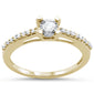 .22cts 14k Yellow Gold Round Diamond Solitaire Engagement Ring Size 6.5