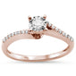 <span style="color:purple">SPECIAL!</span> .25ct 14K Rose Gold Round Diamond Engagement Ring Size 6.5