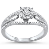<span>DIAMOND CLOSEOUT! </span> .36ct 14KT White Gold Round Diamond Ring Size 6.5