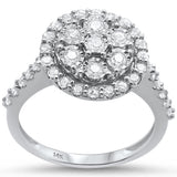 <span style="color:purple">¡ESPECIAL!</span> Anillo solitario de oro blanco de 14 kt con diamante redondo de 0,78 ct, talla 6.5