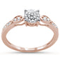 .17ct 14KT Rose Gold Diamond Engagement Ring Size 6.5