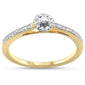 .17ct 14KT White Gold Round Promise Engagement Diamond Ring Size 6.5