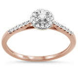 <span>DIAMOND CLOSEOUT! </span>.15cts 14k Rose Gold Diamond Solitaire Engagement Promise Ring Size 6.5
