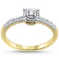 <span style="color:purple">SPECIAL!</span> .21ct 14KT Yellow Gold Round Solitaire Diamond Ring Size 6.5