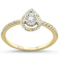 .26ct 14k Yellow Gold Diamond Pear Shaped Engagement Wedding Ring Size 6.5