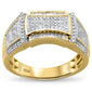 <span>DIAMOND  CLOSEOUT! </span>.43ct 10k Yellow Gold Men's Diamond Band Ring Size 10