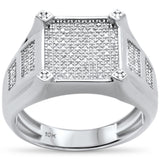 <span>DIAMOND CLOSEOUT! </span>Men's .37ct 10k White Gold Diamond Ring Size 10
