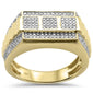 <span>DIAMOND  CLOSEOUT! </span> .54cts 10k Yellow Gold Men's Diamond Ring Size 10