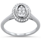 .26cts 14k White gold Oval Shaped Diamond Solitaire Engagement Ring