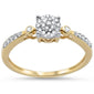 .15cts 14k Yellow Gold Round Diamond Solitaire Engagement Promise Ring