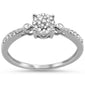 .16ct 14k White Gold Diamond Promise Engagement Ring Size 6.5