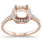 <span>DIAMOND CLOSEOUT! </span>.42cts 14k Rose Gold Diamond Semi Mount Ring Size 6.5