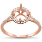 <span>DIAMOND CLOSEOUT! </span>.20ct 14kt Rose Gold Diamond Round Diamond Semi-Mount Ring Size 6.5