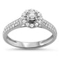 <span style="color:purple">SPECIAL!</span> .38ct 14K White Gold Round Diamond Engagement Ring Size 6.5