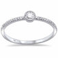 .19ct 14kt White Gold Trendy Diamond Solitaire Ring Size 6.5